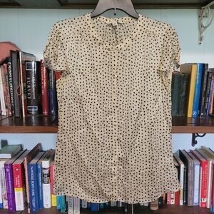 Banana Republic spotted silk blouse. Women's medium